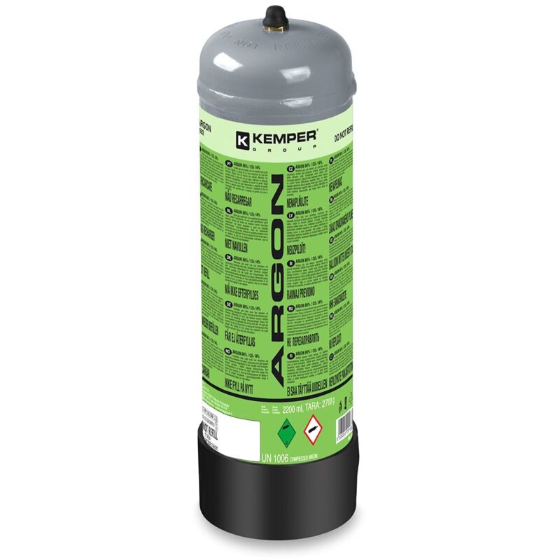 Bouteille De Gaz Mixte MIG/MAG 8 Litres - Mélange Argon (82%) + CO2 (18%) - Neuf