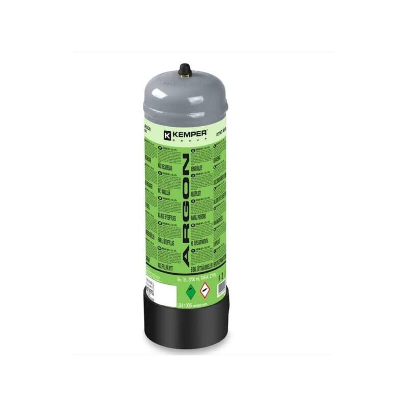 Bouteille de gaz jetable Argon/CO2 2.2L Kemper