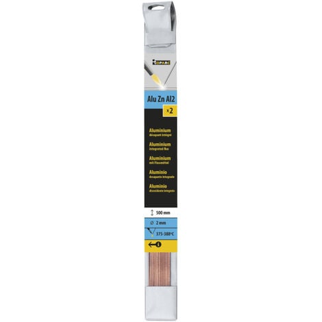 Etui de 2 baguettes de soudure aluminium Ø 2 mm, GYS