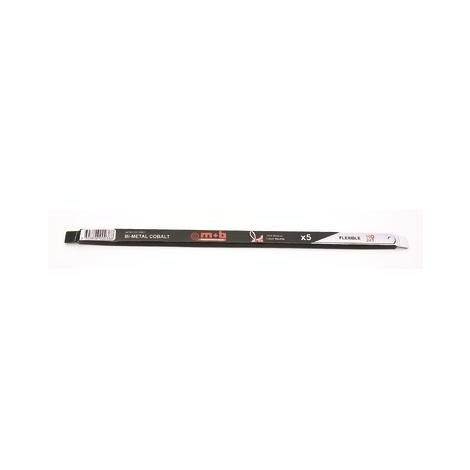 Pack de 5 lames de scie à métaux bimétal 8 dents/cm 300 mm MOB (1/2)