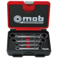 Coffret clés 4x4 à cliquet - 4 clés 16 dimensions 8mm à 24 mm
