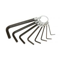 Jeu sur anneau de 8 clés mâles courtes 6 pans 1,5 MOB OUTILLAGE