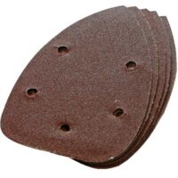10 FEUILLES ABRASIVES AUTO-AGRIPPANTES 140 MM GRAIN 120 SILVERLINE 598542