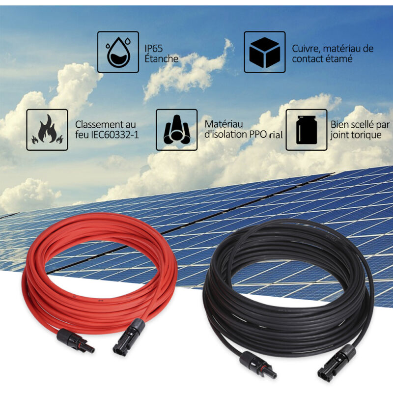 1 Qualité TEMCO 30 A panneau solaire Direct Box Connecteur Vis Paire Set PV câble