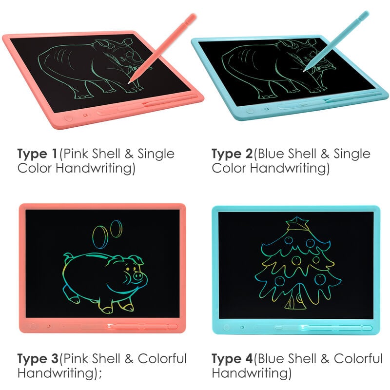 15 Pouces Lcd Ecriture Doodle Tablette Dessin Electronique Tampons D Ecriture Tampons D Ecriture Reutilisables Enfants Ecriture Tablette Pour Anniversaire Jouets Educatifs Cadeaux Type 4 Type 4