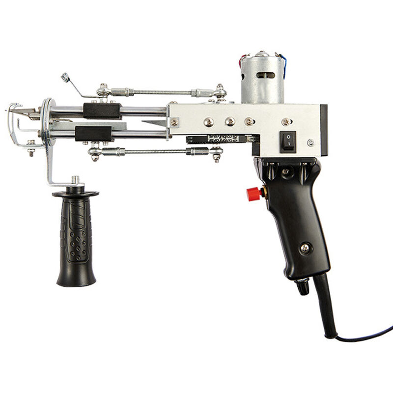 SEAAN Pistolet à touffeter pour Tapis électrique Machine à Broder Industrielle Pile coupée 5-40 étapes /s Machine de Flocage de Tapis