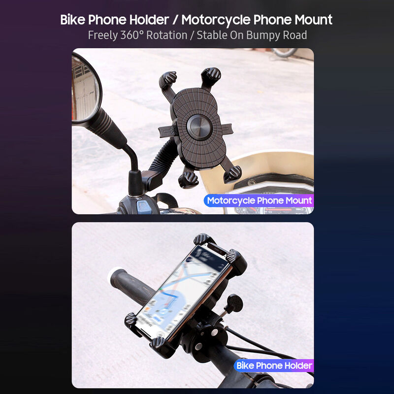 Universal Moto Vélo Étanche 360 ° Vélo Stand Étui Téléphones Mobiles