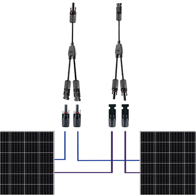 Câble Pv de panneau solaire le connecteur Pv et la boîte de jonction Pv câble d'extension de panneau solaire de 2,5 mm² avec connecteurs mâles et femelles s'appliquent pour la centrale solaire 