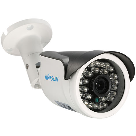 KKmoon 1080P Camera IP POE HD 2.0MP 3.6mm 1 / 2.8" CMOS P2P ONVIF 30PCS Lampes IR Nocturne IR-CUT Detection de mouvement - Blanc