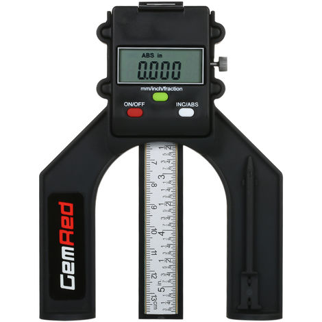 Preciva 0-80mm Profiltiefenmesser Digitaler für Holzbearbeitung Tiefenmesser 
