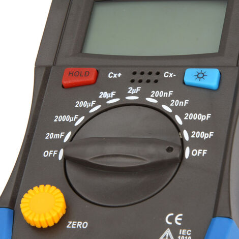 Capacimètre condensateur testeur 200pF pour données 20mF Hold Max ： 1999 chiffres
