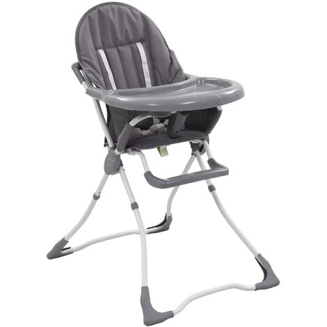 Chaise Haute Pour Bebe Gris Et Blanc