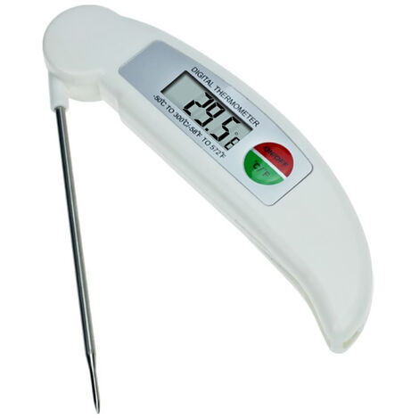 Thermomètre de Cuisine Cuisson Plat Température Numérique Acier Inoxydable