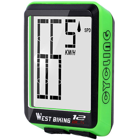 Ordinateur de vélo sans fil compteur de vitesse compteur kilométrique grand écran vélo Compteur de vitesse