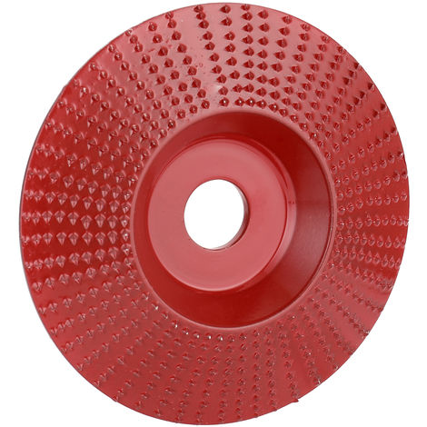 No.45 En Bois En Acier Angle Meule Poncage Sculpture Outil Rotatif Abrasive Disc Pour Meuleuse D'Angle Avec 16 Mm Bore, Vin Rouge