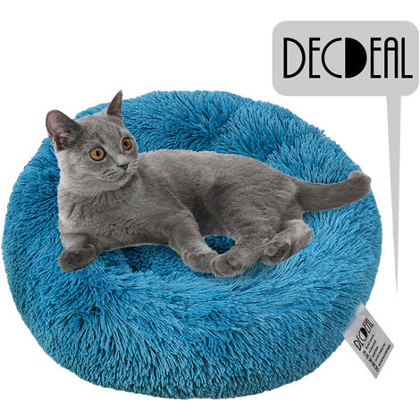 Lit Rond En Peluche Pour Chat Brun Clair S Hlbr S