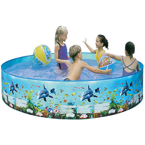 Piscine Pliant Piscine Inflation Sans Plastique Dur Portable Famille Piscine Ronde Piscine Pour Bebes Enfants Adultes