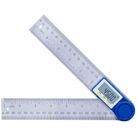 Inclinomètre électronique de niveau numérique de 7,87 pouces niveau de détecteur d'angle magnétique en alliage d'aluminium 4 x 90 ° inclinomètre 200mm 