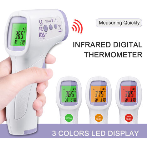 Termometre de temperature,sans contact,adultes et enfants  Digital Infrarouge 