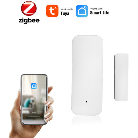 Capteur magnétique de porte intelligent WiFi 2,4 G pour application Tuya//Smartlife Alarme sans fil pour la sécurité de la maison