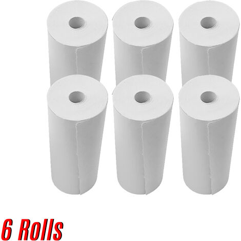 Aibecy Lot de 5 rouleaux de papier thermique pour étiquettes de papier thermique 