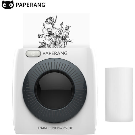 Mini imprimante instantanée Bluetooth PAPERANG P1 pour iPhone/iPad/Mac/appareils Android avec des papiers dimpression 