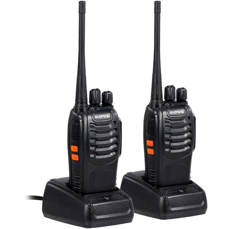 Baofeng Long Range Two Way Radios 10 Pack Walkie Talkies with Earpiece UHF Handheld Rechargeable BF-888s Walkie Talkie for Adults or Kids Li-ion Battery and Charger Included 