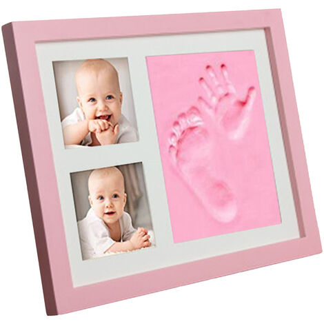 Cadre Photo Avec De La Boue Pour Bebe Filles Garcons Main Et Empreinte De Pas Decor