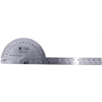 Métal rotatif 180 Degré Angle Jauge Rapporteur 15 cm règle outil de mesure 