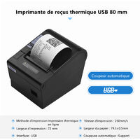 Imprimante Thermique De Position De Recu D'Usb De 80Mm, Coupeur Automatique