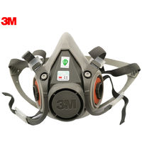 3M 6200 Masques Demi-Masque Facial Protection Respiratoire Visage Bio Anti-Poussiere Masque Anti Haze Peinture Spraying