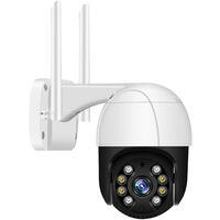 Camera De Surveillance Ptz Wifi Sans Fil 1080P 2Mp Hd, Camera De Surveillance Interieure/Exterieure, Audio Bidirectionnel, Detection De Mouvement, Acces A Distance
