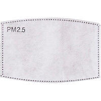 Element Filtrant De Masque Papier Filtre Pm2.5 Filtre Puissant A 5 Couches Joint De Masque Anti-Poussiere Et Anti-Buee, 1 Pc