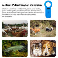 Scanner Numerique Pour Animaux De Compagnie ISO11784/5 Lecteur  Du0027Identification Animale Transpondeur De Puce USB Scanner De Micropuce Tenu  Dans La 