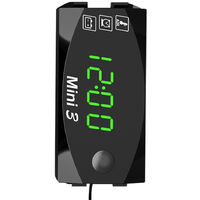 Horloge de jauge de température thermomètre électronique numérique moto Akozon Compteur multifonctions moto 