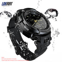 Lokmat Mk28 Smart Watch 1.14Inch Ecran Bt4.0 Life Podometre Etanche Calories Alarme Des Sports D'Alarme Smartwatch Pour Android 6.0 / Ios 7.0 Et Plus, Bleu
