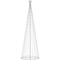 Sapin de Noel cone 752 LED blanc chaud 160x500 cm
