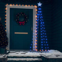 Sapin de Noel cone 100 LED bleu Decoration 70x180 cm