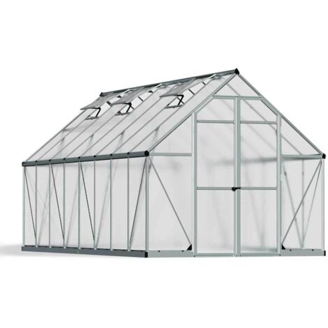 Palram - Canopia Serre aluminium Essence 816  Argent  487x244x229 cm