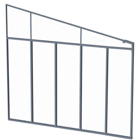 Palram – Paroi latérale pour pergola 3 m – Panneaux acryliques résistants aux chocs – Cadre en aluminium antirouille – Protection contre le vent (1/5)