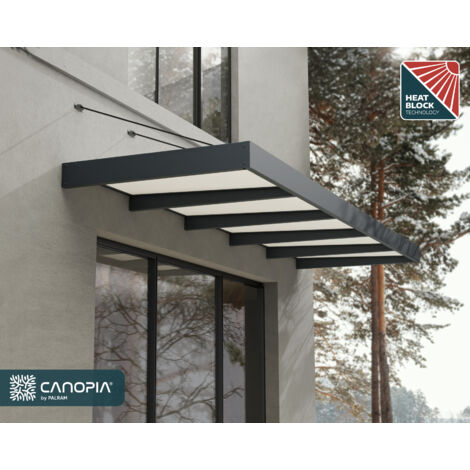 Canopia Marquise de porte Sophia XL Gris / Opale Blanc