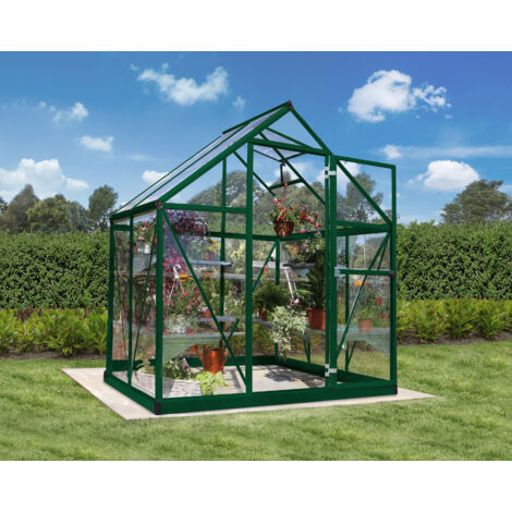 Canopia By Palram – Serre de jardin polycarbonate 2,3 m² – Dimensions 126 x 185 x 208 cm – Structure aluminium – Résistance au vent 90 km/h