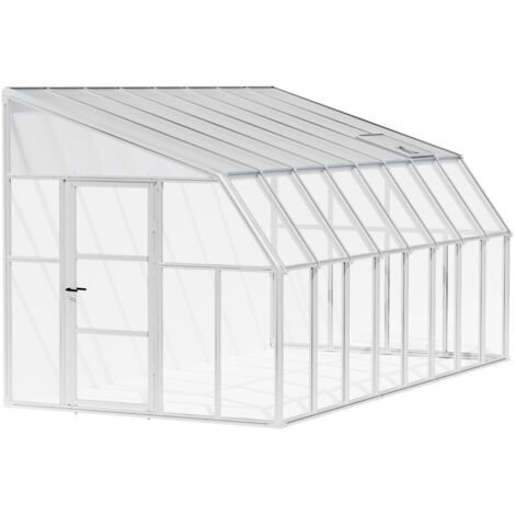 Palram – Véranda Sun Room 260x258 cm – Structure en résine et aluminium – Surface intérieure 6,2 m² – Résistante aux UV et aux intempéries