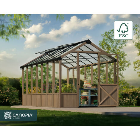 Canopia Natura 8,6m² - Kit de serre en bois de cèdre