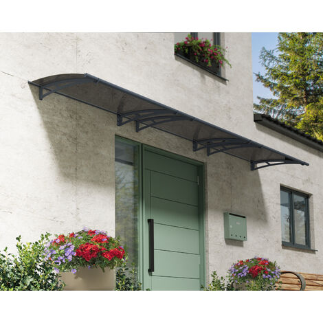 Canopia Marquise de porte Aquila Gris, Toiture Teintée