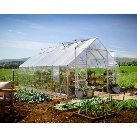 Serre polycarbonate Balance larg 3,04 m, Long 6.04 m