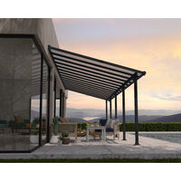 Palram - Canopia | Pergola Olympia Marquesina De Aluminio 924X294 Gris