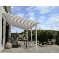 Palram - Canopia | Pergola Olympia Marquesina De Aluminio 860X294 Blanco