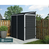 Canopia By Palram – Abri de jardin résine Skylight 2,5x2,5m – Panneaux en polycarbonate – Cadre en aluminium renforcé – Toit opaque laissant passer la lumière