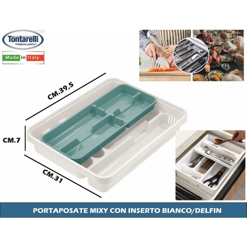 Portaposate in Plastica per Cassetti Mixy